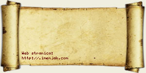 Jana Karanović vizit kartica